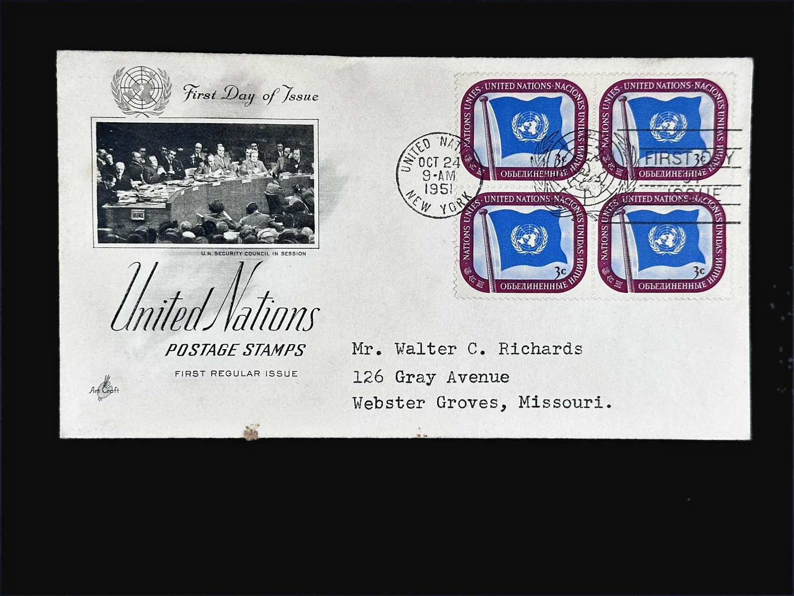 3¢ first regular issue