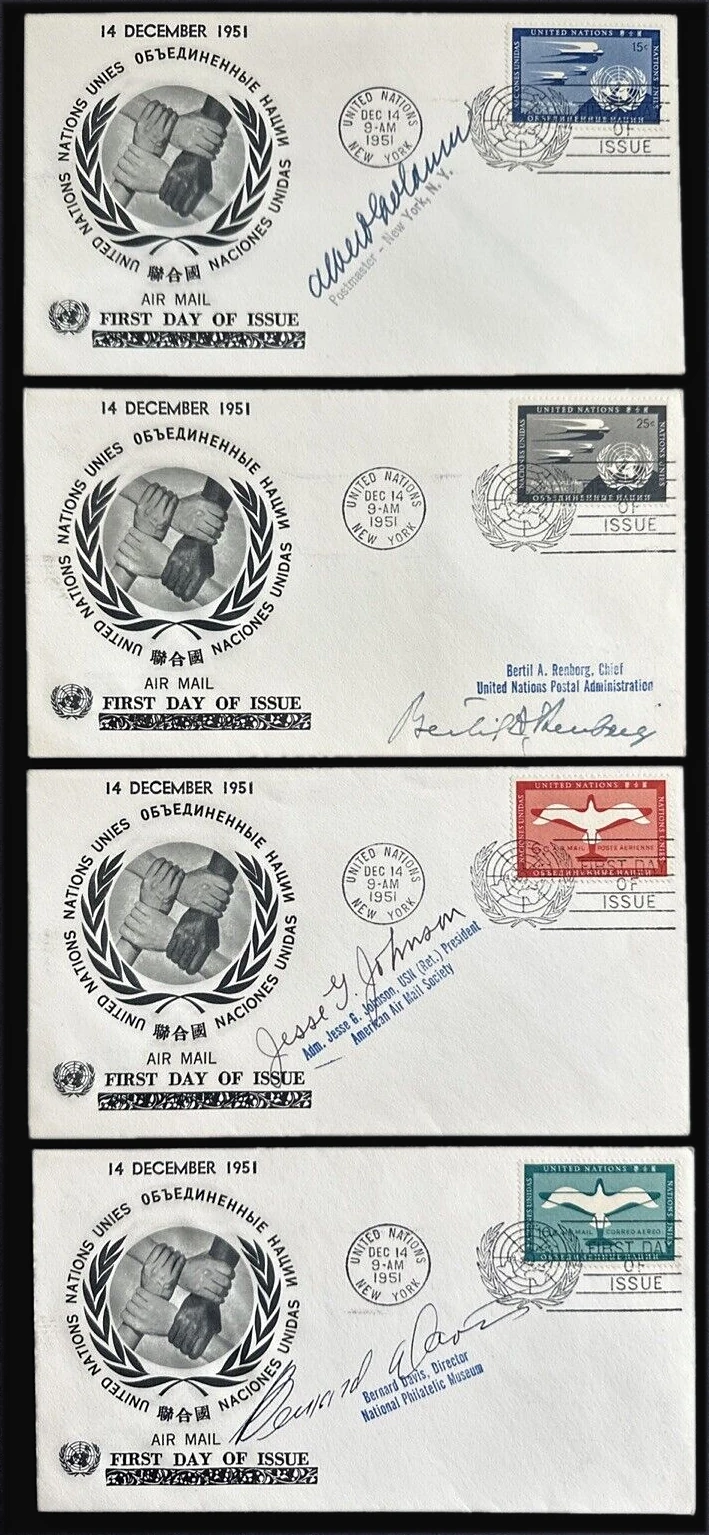 First airmail issue, signed